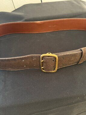 Martin + Osa Brown Brushed Leather Belt